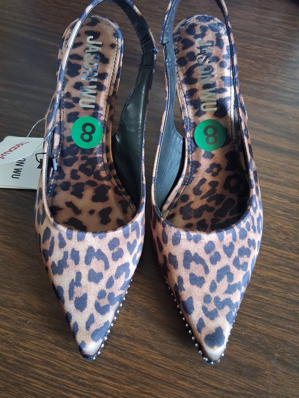 Jason Wu Leopard-Print Pointed Slingback Pumps - Brown/Black